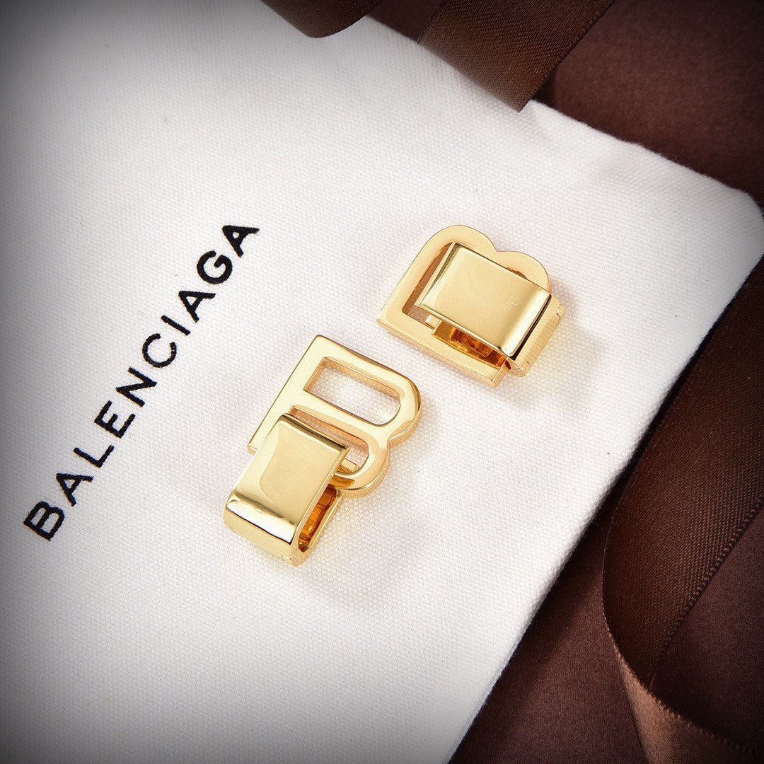 18K BB Earrings